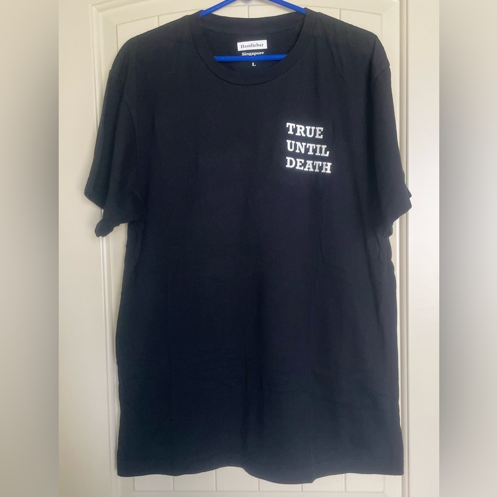 Handlebar Singapore Black Graphic T-Shirt for Men Size L
